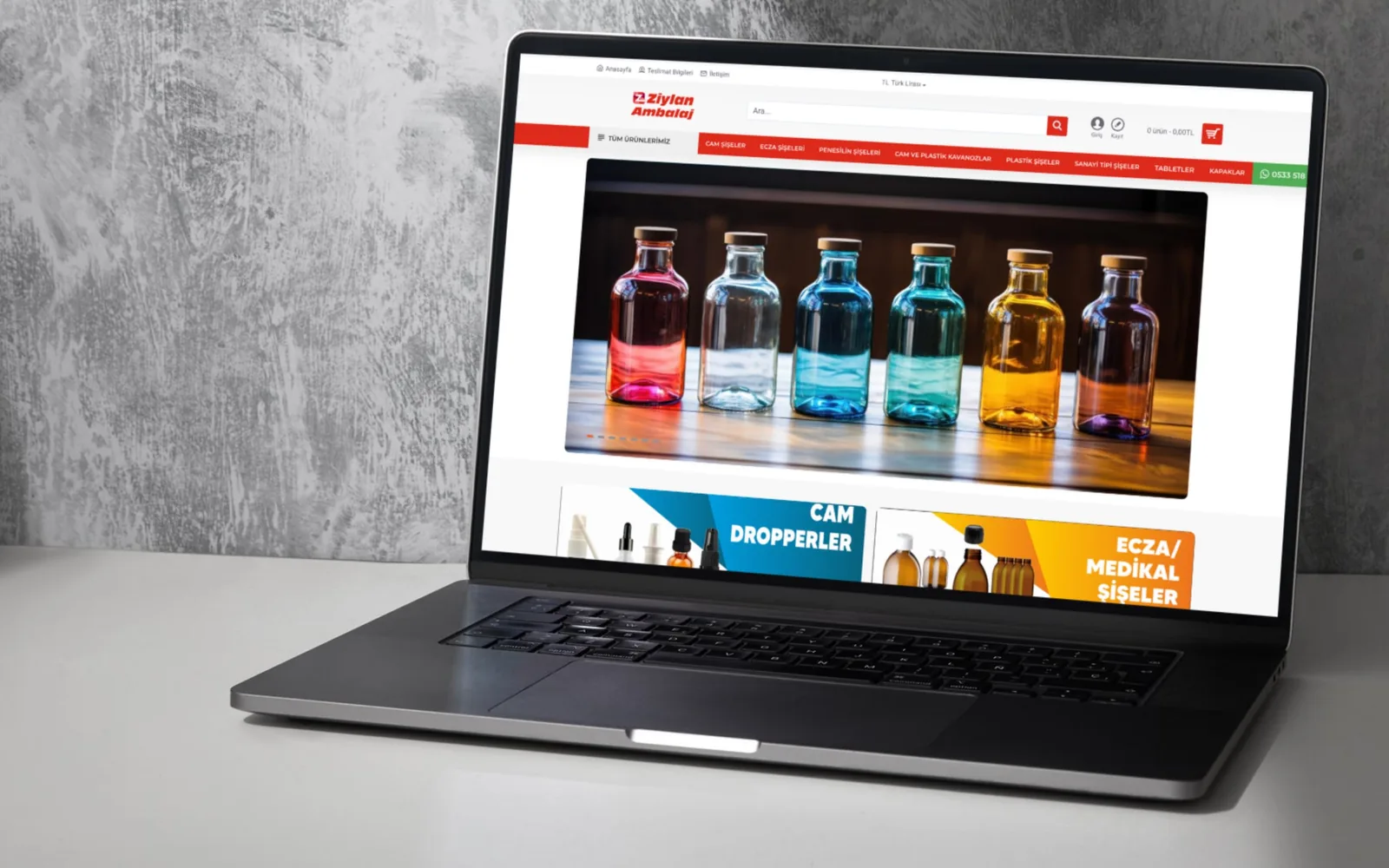 Ziylan Ambalaj e-ticaret sitesi tasarımı - Deniz Media Group